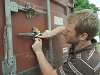 Ouverture du container